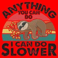 Funny Sleep Sloth Anything You Can Do Women Gift Santa Hat thumb 1