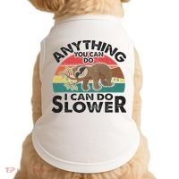 Funny Sleep Sloth Anything You Can Do Women Gift Doggie Tank thumb 0