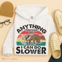 Funny Sleep Sloth Anything You Can Do Women Gift Hoodie thumb 4