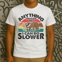 Funny Sleep Sloth Anything You Can Do Women Gift T-Shirt thumb 3