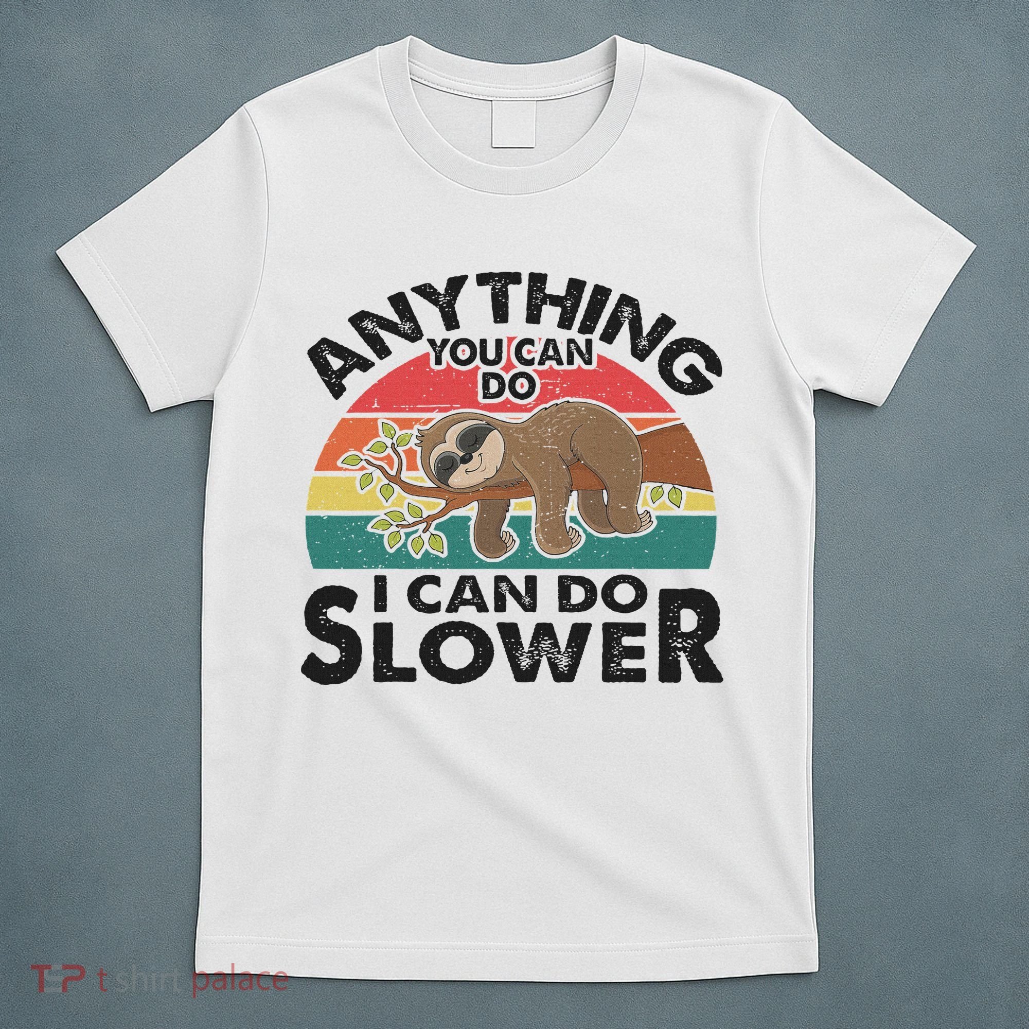 Funny Sleep Sloth Anything You Can Do Women Gift T-Shirt