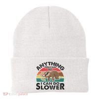 Funny Sleep Sloth Anything You Can Do Women Gift Beanie thumb 0