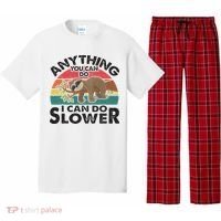Funny Sleep Sloth Anything You Can Do Women Gift Pajama Set thumb 0