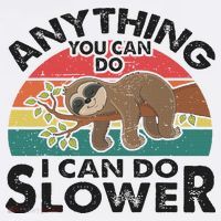 Funny Sleep Sloth Anything You Can Do Women Gift Women's Hoodie thumb 2