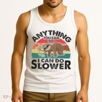 Funny Sleep Sloth Anything You Can Do Women Gift Tank Top thumb 3