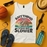 Funny Sleep Sloth Anything You Can Do Women Gift Tank Top thumb 4