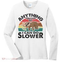 Funny Sleep Sloth Anything You Can Do Women Gift Women's Long Sleeve Shirt thumb 0