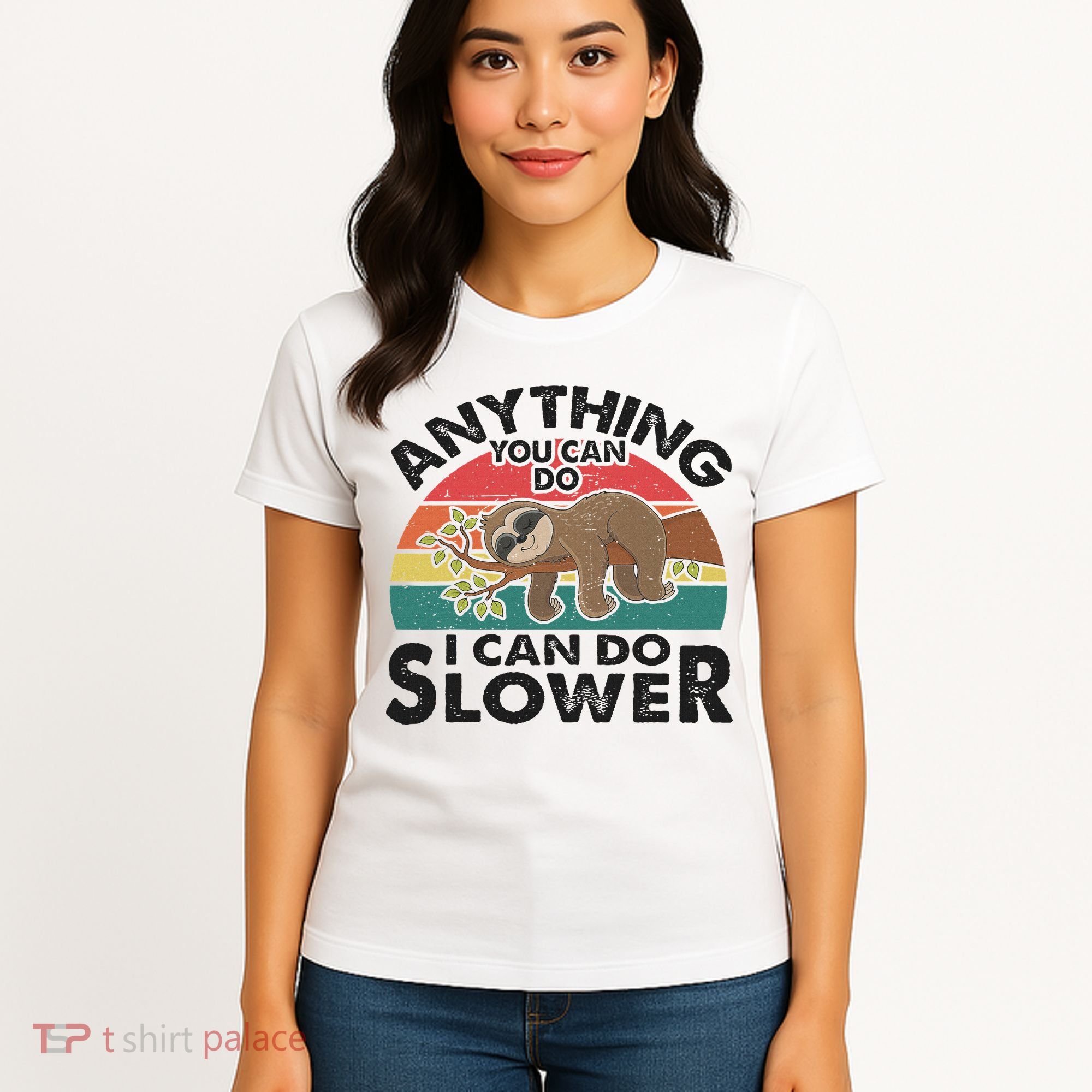 Funny Sleep Sloth Anything You Can Do Women Gift Women's T-Shirt