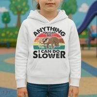 Funny Sleep Sloth Anything You Can Do Women Gift Kids Hoodie thumb 3
