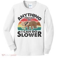 Funny Sleep Sloth Anything You Can Do Women Gift Kids Long Sleeve Shirt thumb 0