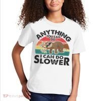 Funny Sleep Sloth Anything You Can Do Women Gift Kids T-Shirt thumb 2