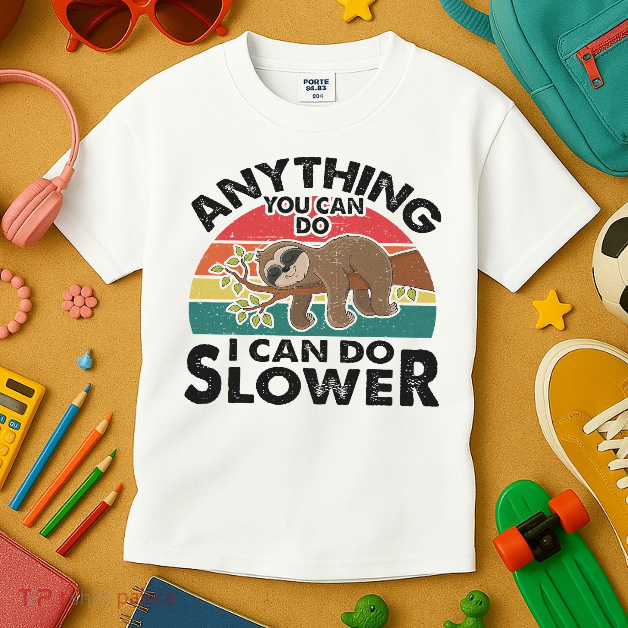 Funny Sleep Sloth Anything You Can Do Women Gift Kids T-Shirt