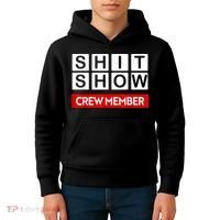Funny Shit Show Crew Member Kids Hoodie thumb 4