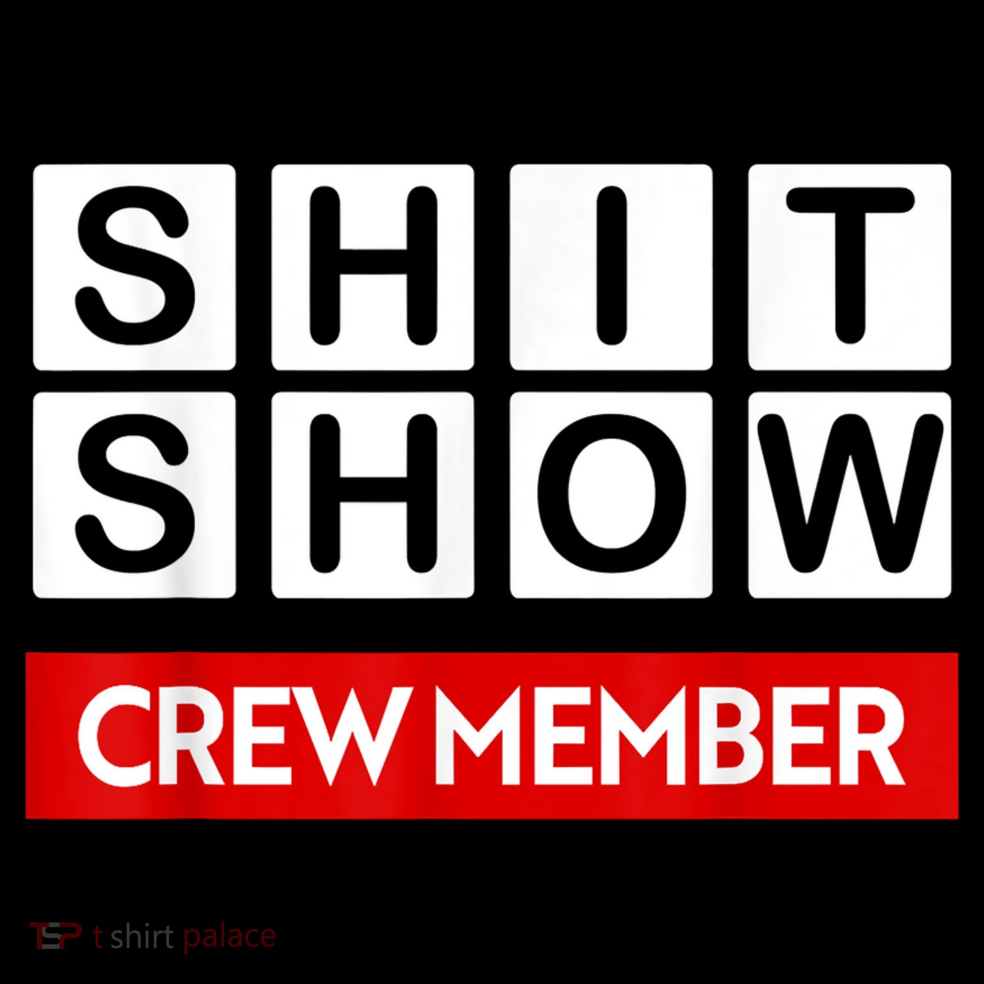 Funny Shit Show Crew Member Kids Long Sleeve Shirt