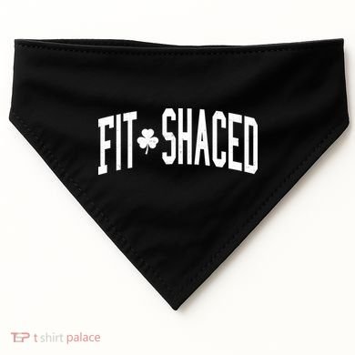 Fit Shaced St Patricks Day Drinking Party USA-Made Doggie Bandana