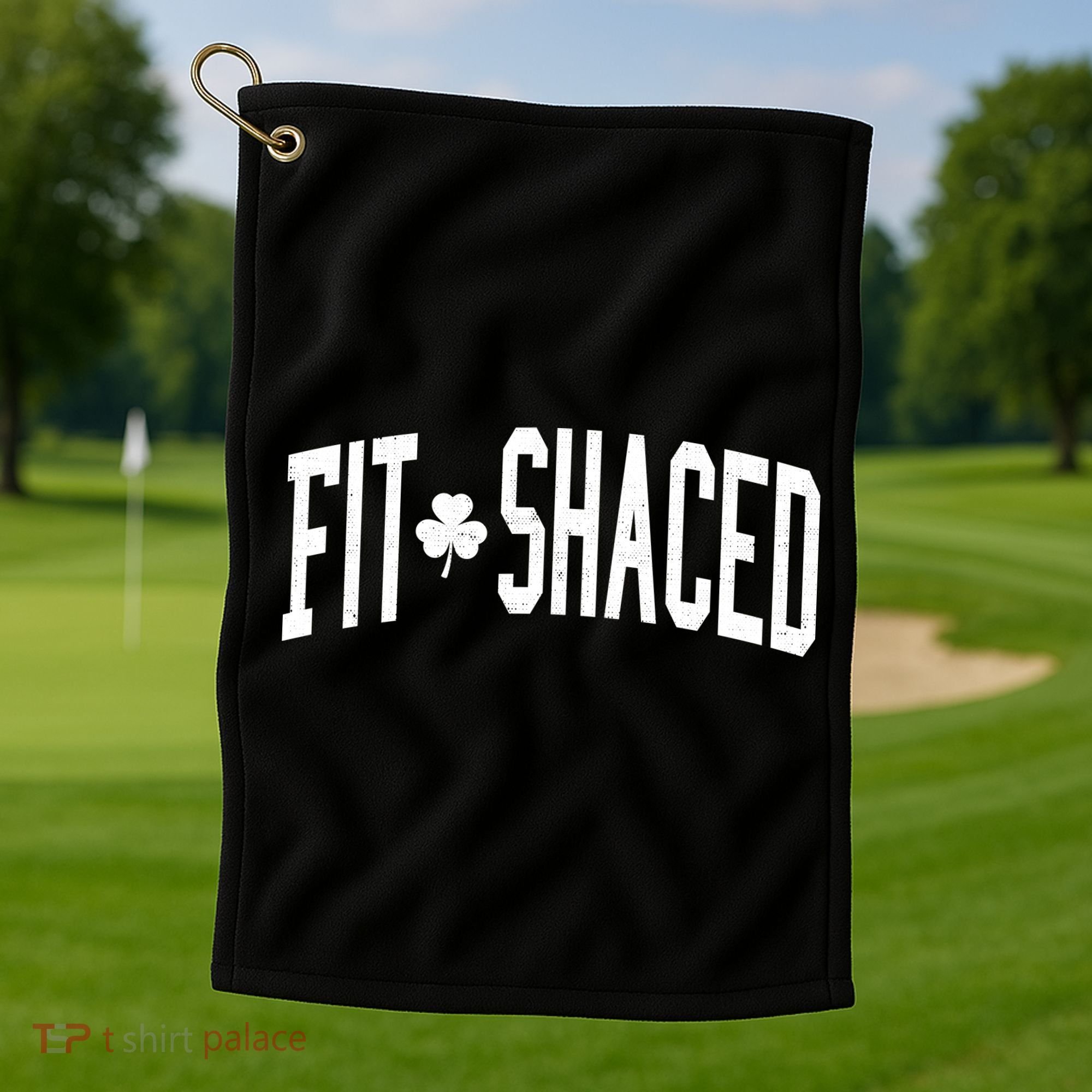 Fit Shaced St Patricks Day Drinking Party Golf Towel