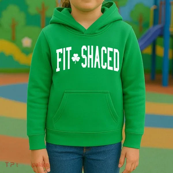 Fit Shaced St Patricks Day Drinking Party Kids Hoodie