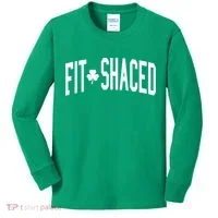 Fit Shaced St Patricks Day Drinking Party Kids Long Sleeve Shirt thumb 0