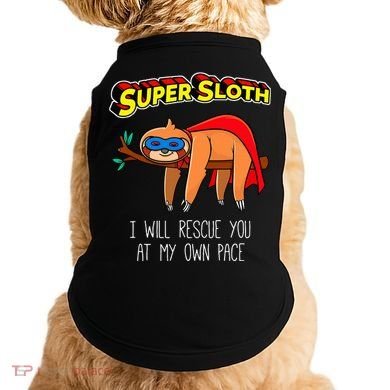 Funny Sloth Superhero Super Sloth Hero Gift Doggie Tank