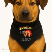 Funny Sloth Superhero Super Sloth Hero Gift USA-Made Doggie Bandana thumb 1