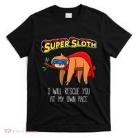 Funny Sloth Superhero Super Sloth Hero Gift T-Shirt thumb 0