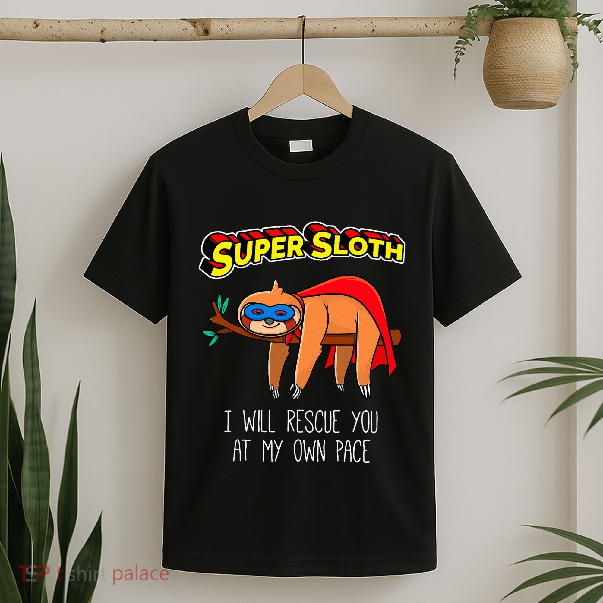 Funny Sloth Superhero Super Sloth Hero Gift T-Shirt