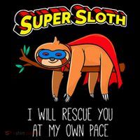 Funny Sloth Superhero Super Sloth Hero Gift Mousepad thumb 1