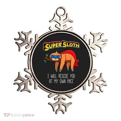 Funny Sloth Superhero Super Sloth Hero Gift Ornament