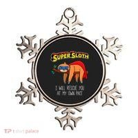 Funny Sloth Superhero Super Sloth Hero Gift Ornament thumb 0