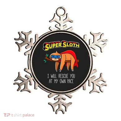 Funny Sloth Superhero Super Sloth Hero Gift Ornament