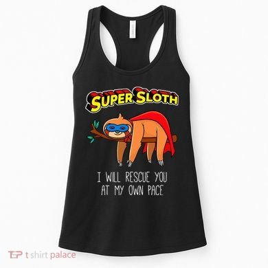 Funny Sloth Superhero Super Sloth Hero Gift Women's Tank Top