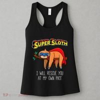 Funny Sloth Superhero Super Sloth Hero Gift Women's Tank Top thumb 3