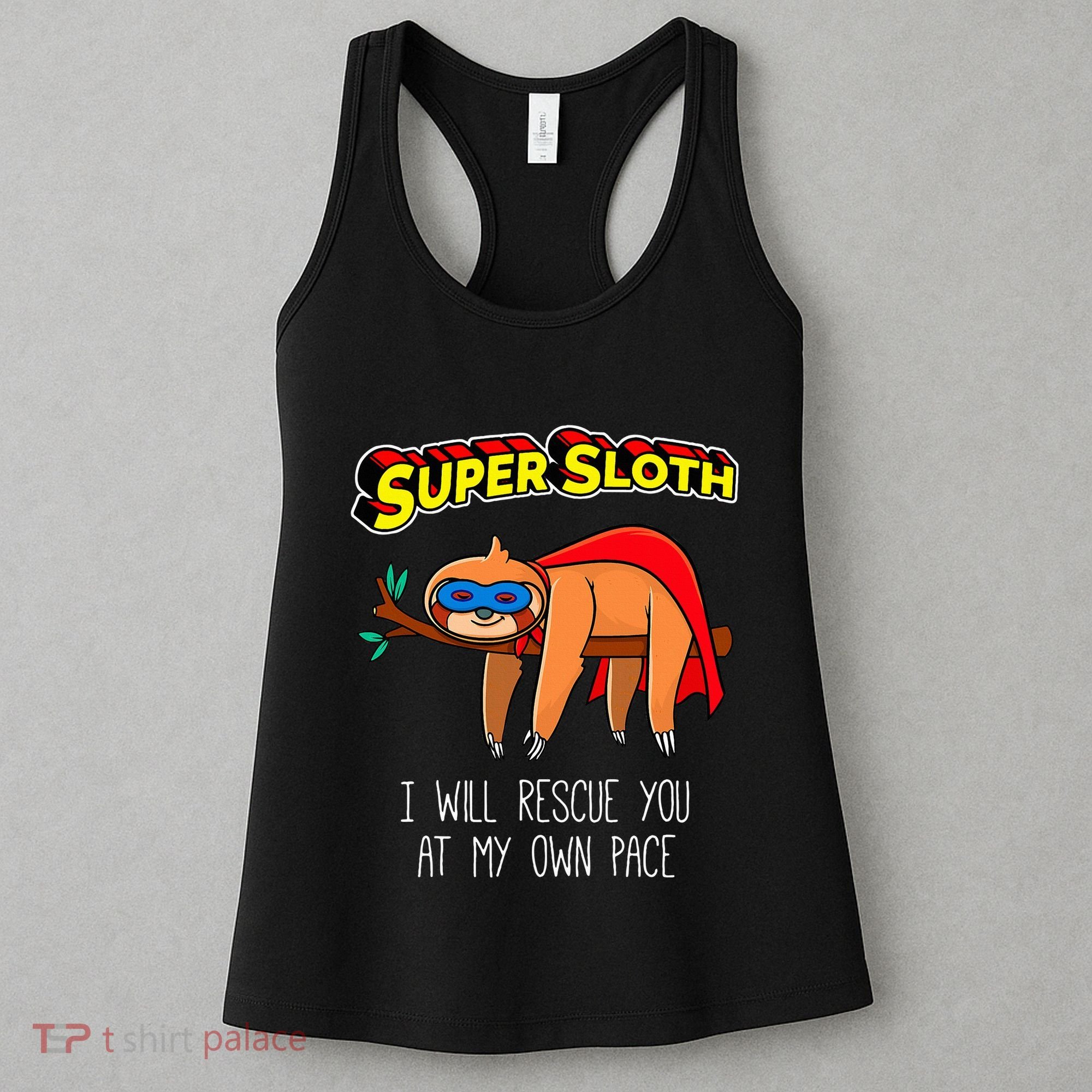 Funny Sloth Superhero Super Sloth Hero Gift Women's Tank Top