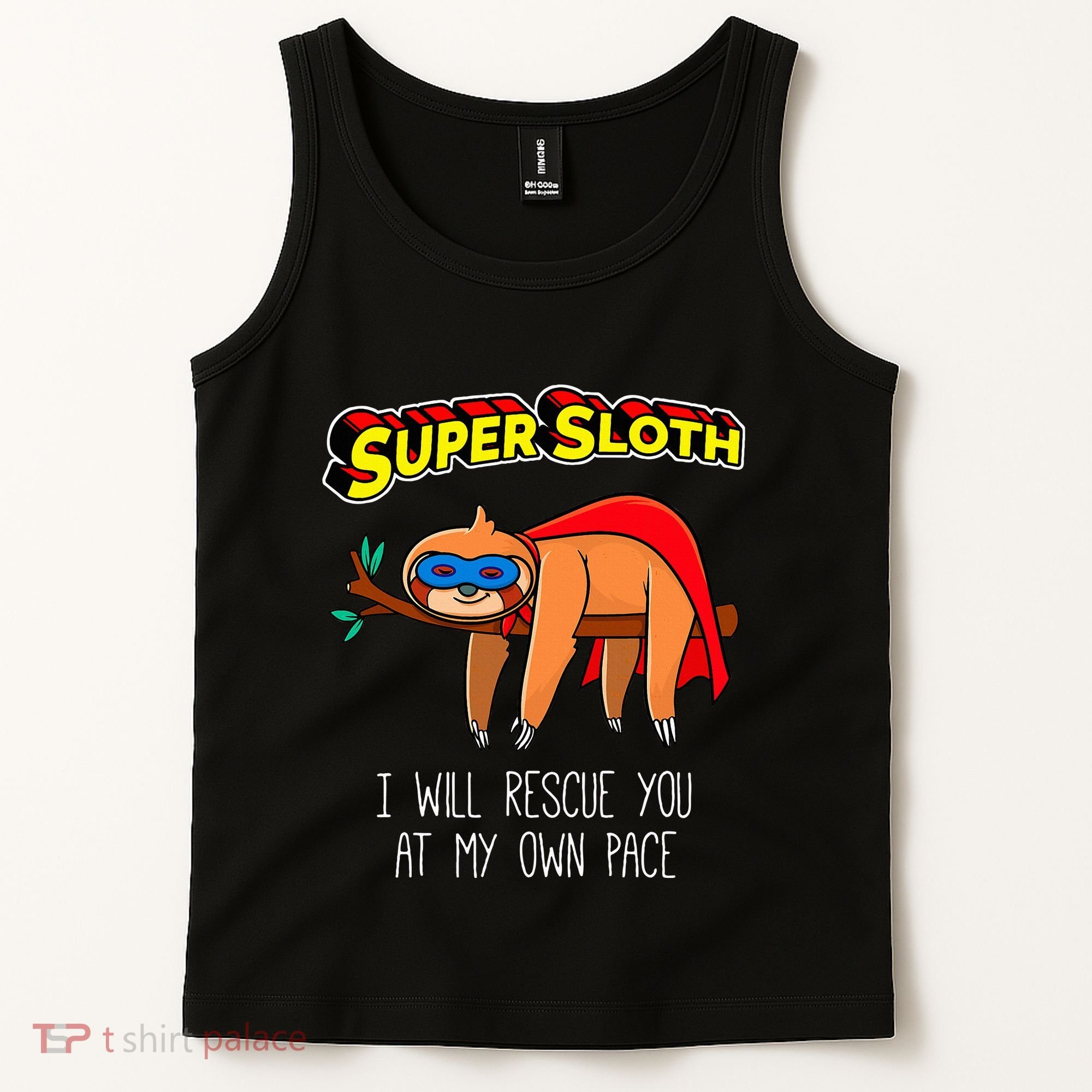 Funny Sloth Superhero Super Sloth Hero Gift Tank Top