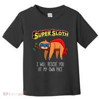 Funny Sloth Superhero Super Sloth Hero Gift Toddler T-Shirt thumb 0