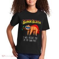 Funny Sloth Superhero Super Sloth Hero Gift Kids T-Shirt thumb 2
