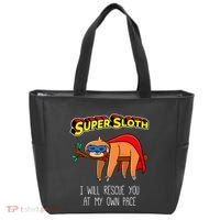 Funny Sloth Superhero Super Sloth Hero Gift Tote Bag thumb 0