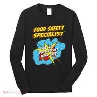 Food Safety Specialist Funny Superhero Job Long Sleeve Shirt thumb 0
