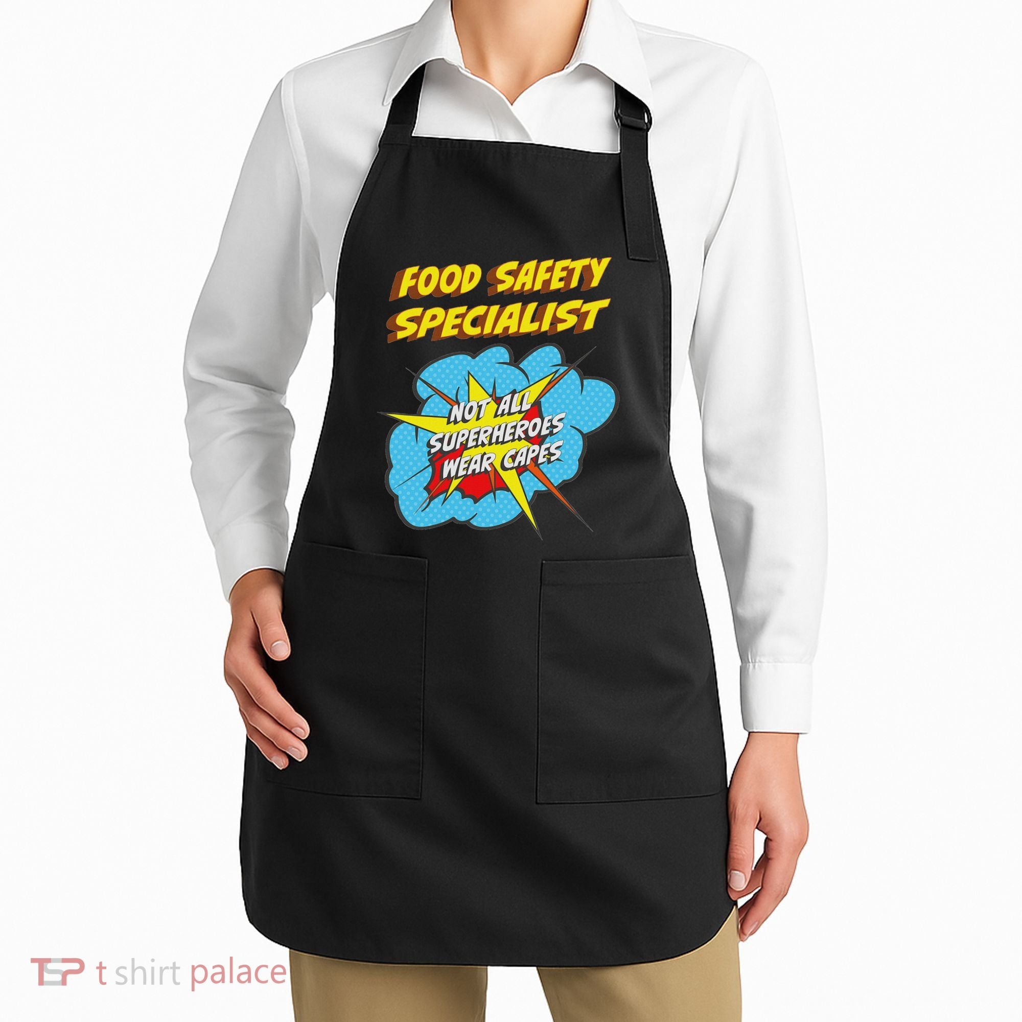 Food Safety Specialist Funny Superhero Job Apron
