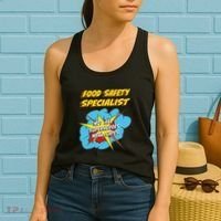 Food Safety Specialist Funny Superhero Job Women's Tank Top thumb 2