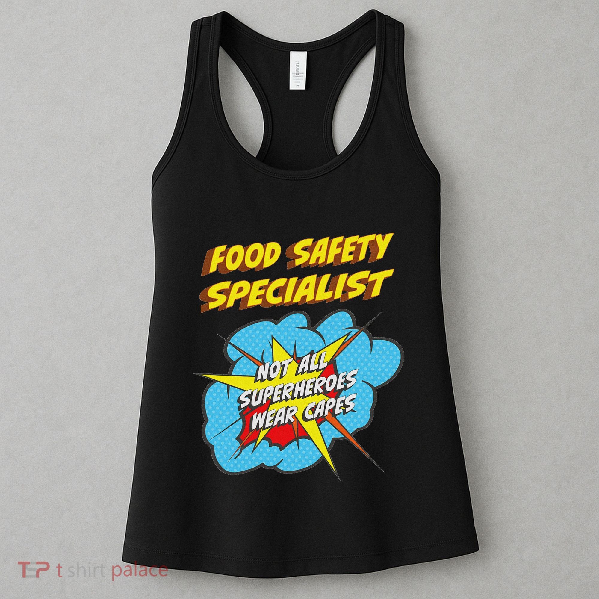 Food Safety Specialist Funny Superhero Job Women's Tank Top