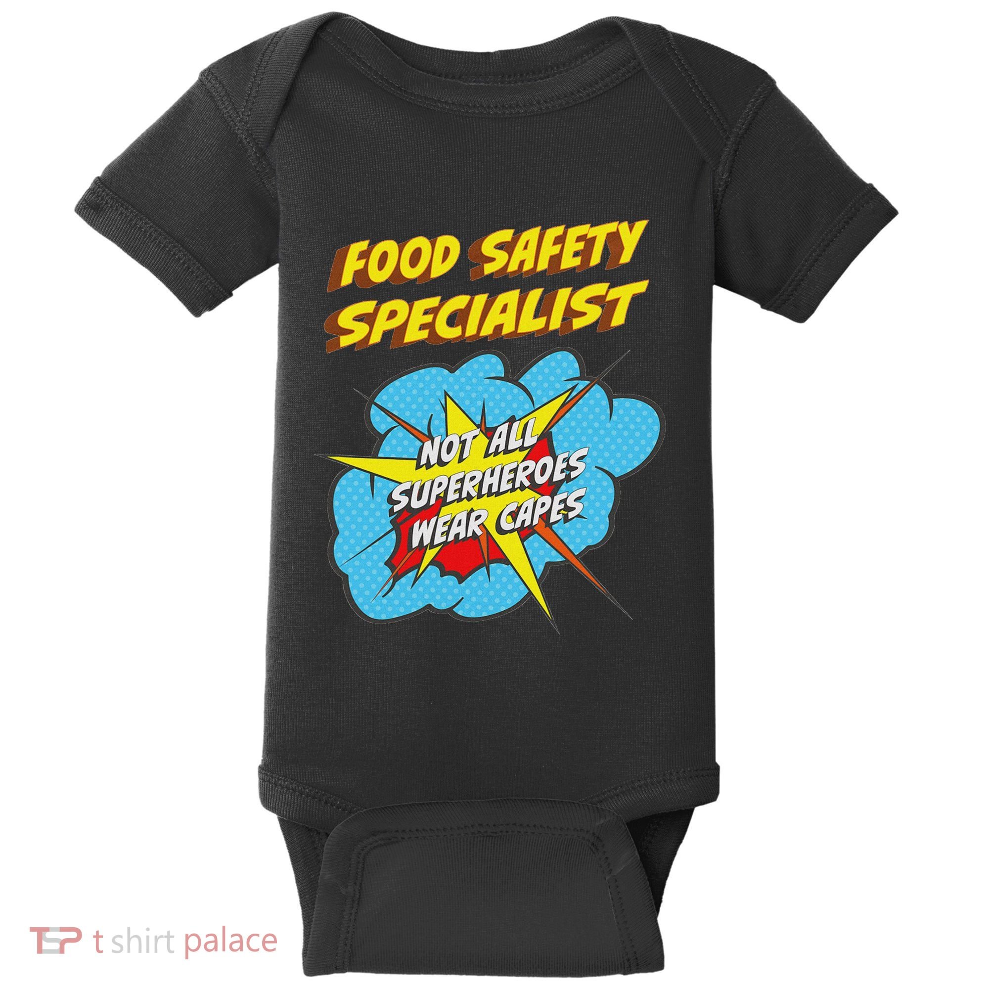 Food Safety Specialist Funny Superhero Job Baby Bodysuit