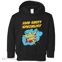 Food Safety Specialist Funny Superhero Job Toddler Hoodie thumb 0