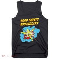 Food Safety Specialist Funny Superhero Job Tank Top thumb 0