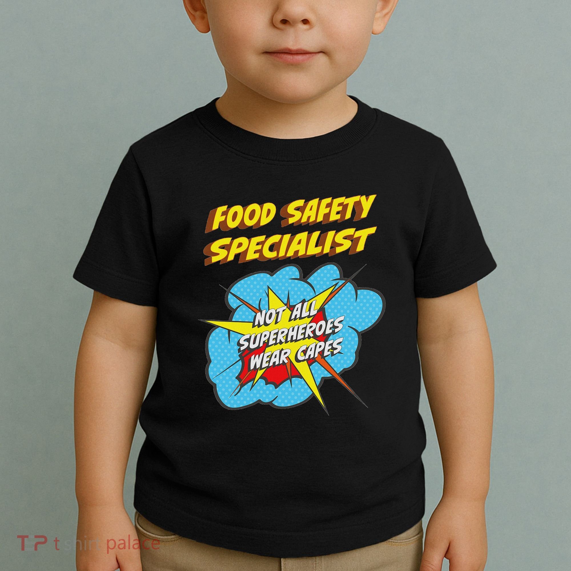 Food Safety Specialist Funny Superhero Job Toddler T-Shirt