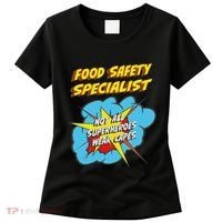 Food Safety Specialist Funny Superhero Job Women's T-Shirt thumb 0