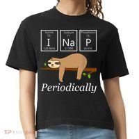 Funny Science Sloth Shirts I Nap Periodically Sloths Lovers Comfort Colors Boxy T-Shirt thumb 0