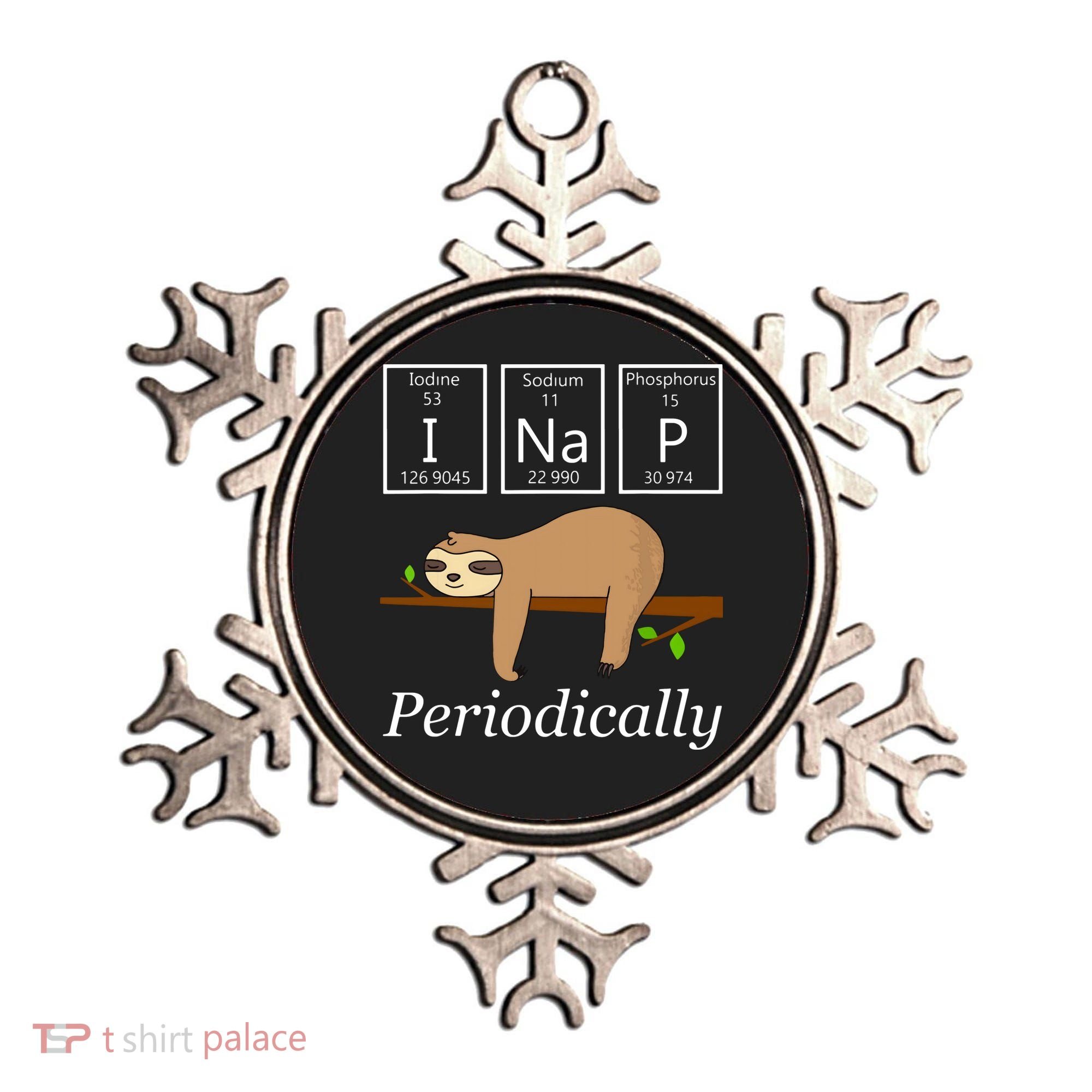 Funny Science Sloth Shirts I Nap Periodically Sloths Lovers Ornament