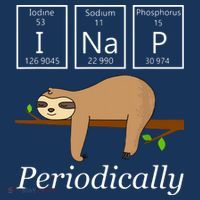 Funny Science Sloth Shirts I Nap Periodically Sloths Lovers Apron thumb 3