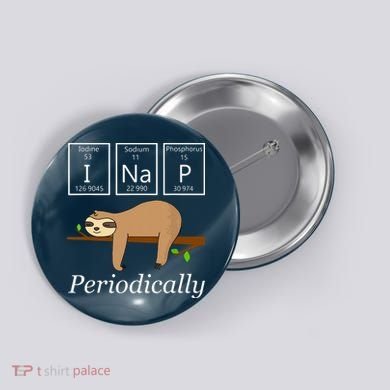 Funny Science Sloth Shirts I Nap Periodically Sloths Lovers Button